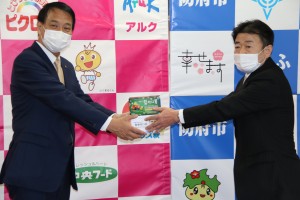 防府市マスク寄贈①