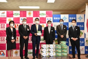 防府市マスク寄贈②